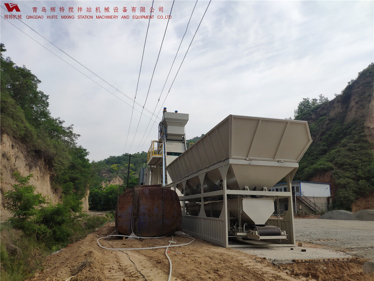 青島輝特機(jī)械 HZM75免基礎(chǔ)攪拌站模塊化設(shè)計(jì)，安裝快捷