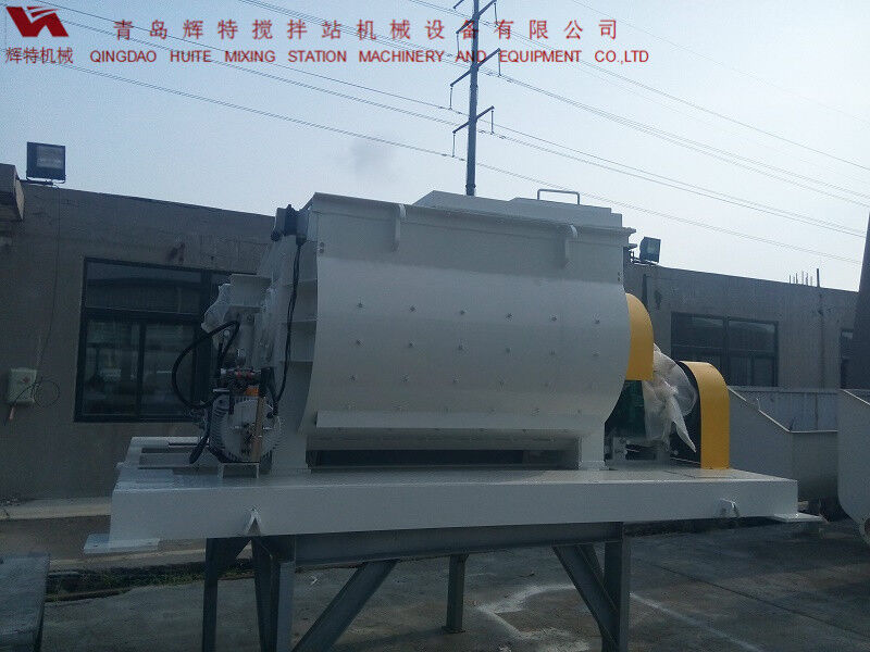 JS750攪拌臂采用偏心式設(shè)計，延長使用壽命，青島輝特機械