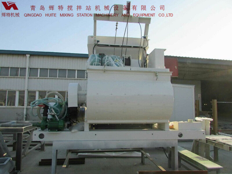 JS750攪拌臂采用偏心式設(shè)計，延長使用壽命，青島輝特機械